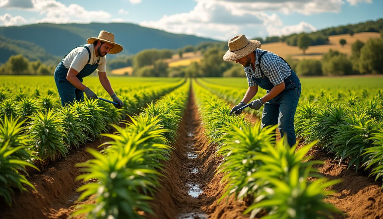 découvrez la culture du cbd dans l’aude, où des agriculteurs passionnés travaillent au cœur des terres pour développer une production engagée et responsable.