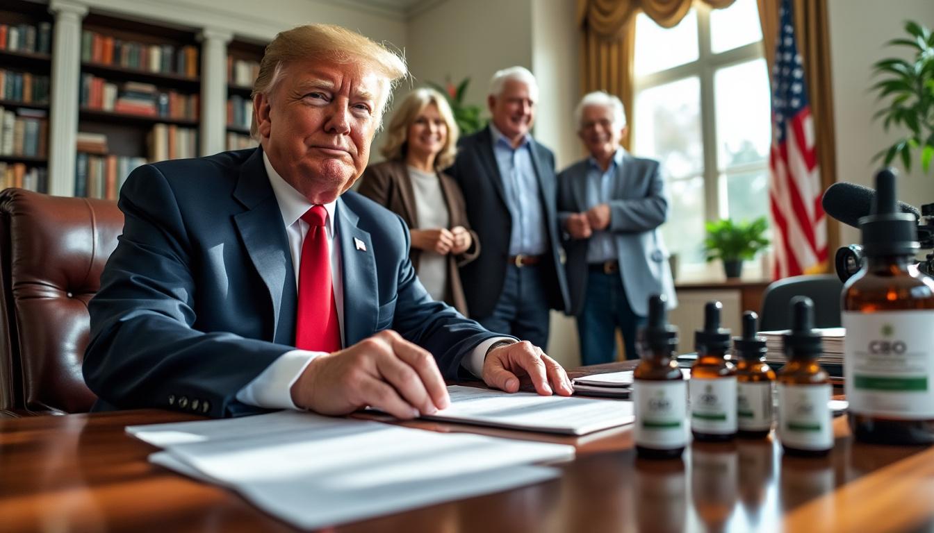 trump prévoit d'élargir l'accès au cbd pour les seniors, selon une révélation du washington post, visant à améliorer leur bien-être grâce à ce complément naturel.